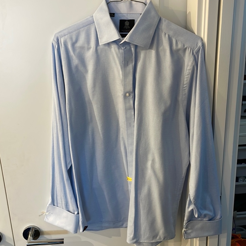 Alexander of England houndstooth dress shirt 17/37